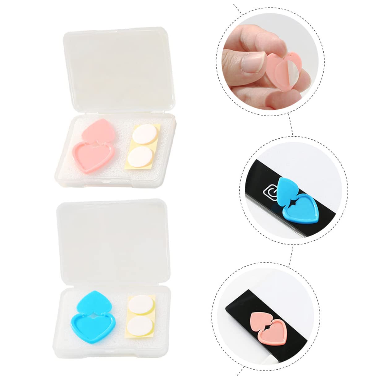 CIMAXIC 4 Pcs Button Cover Accesories Diamond Art Light Pad Baffle A4 Light Pad Cover A3 Light Pad Cover Light Pad Button Protector Copy Board Heart Baffle Diamond Art Accessories Plastic