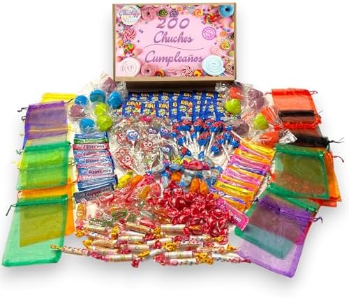 Mega Pack 200 Chuches Cumpleaños, Caramelos y Golosinas de Chuchi...