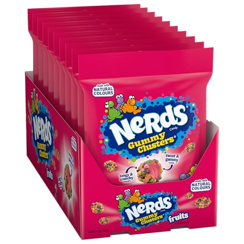 Nerds Fruit-Flavour Candy Gummy Clusters 10 X 113g (1.13kg)