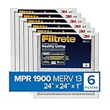 Filtrete 24x24x1, AC Furnace Air Filter, MPR 1900, Healthy Living Ultimate Allergen, 6-Pack (exact...