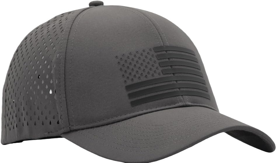 Image of 250th Anniversary USA Flag Hat, Laser Cut Breathable Mesh Patriotic Tactical Baseball Cap for Men Women, Fits OSFM&XXL Head
