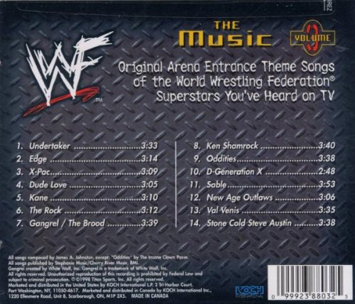 Vista 2 de World Wrestling Federation The Music, Volume 3