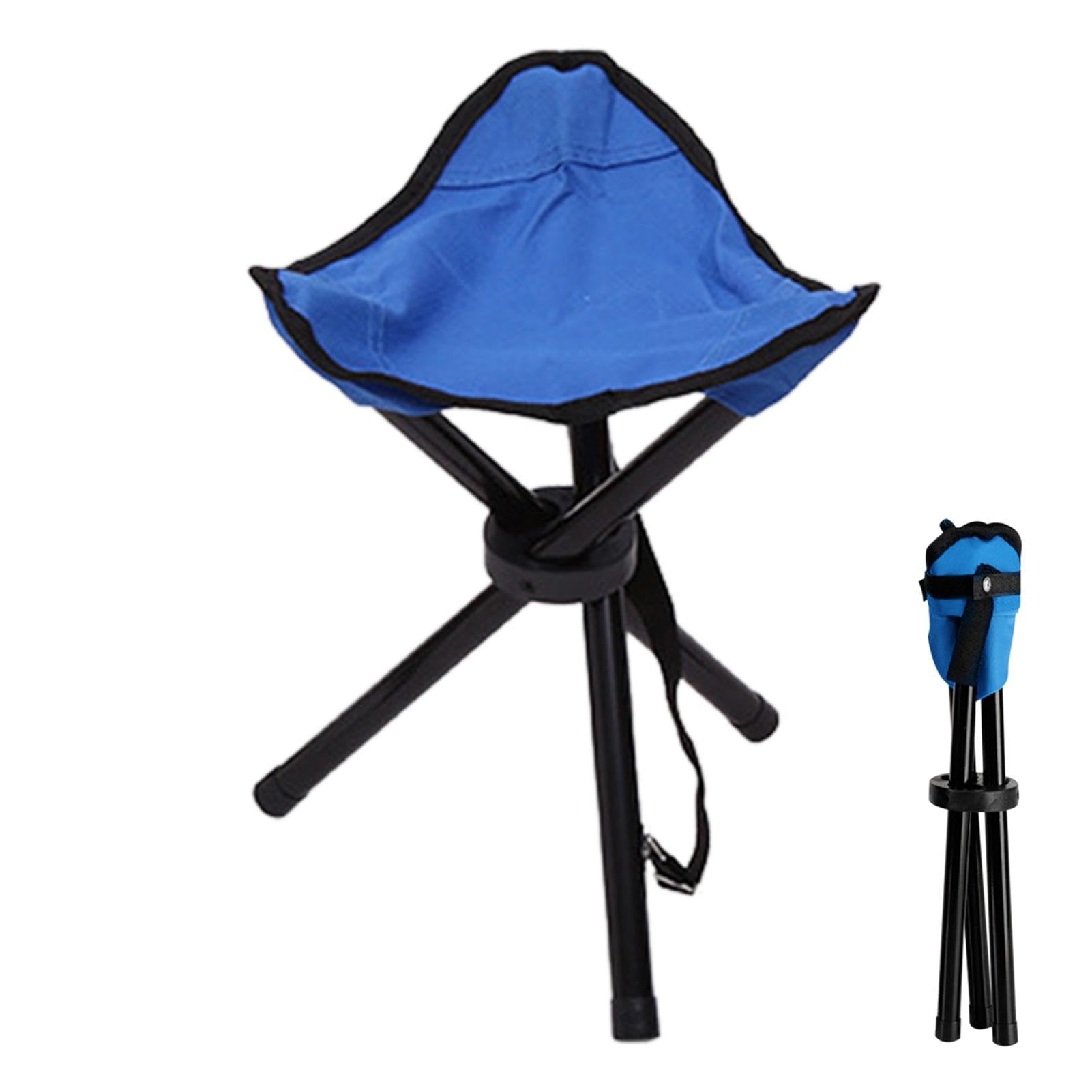 Taburete plegable portátil, asiento de camping plegable, taburete plegable ligero para acampar al aire libre, caminar, caza, senderismo, pesca, viajes, taburete portátil para acampar