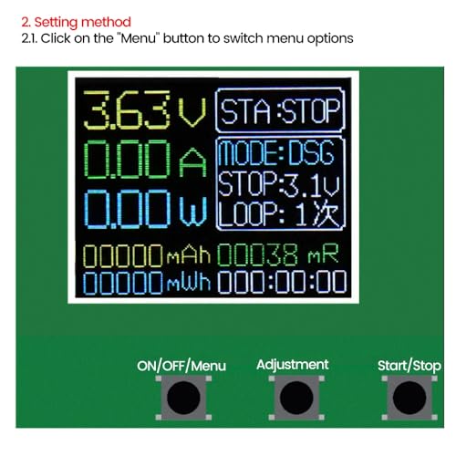 DollaTek 18650 LCD-Display Batteriekapazitätstester-Modul Typ-C-Port-Tester