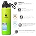 Farsea Insulated Water Bottle With Paracord Handle, Protective Silicone Boot and 2 Lids (Straw Lid & Spout Lid), Stainless Steel Water Bottle Wide Mouth, Double Wall Sweat-Proof BPA-Free, 24 oz