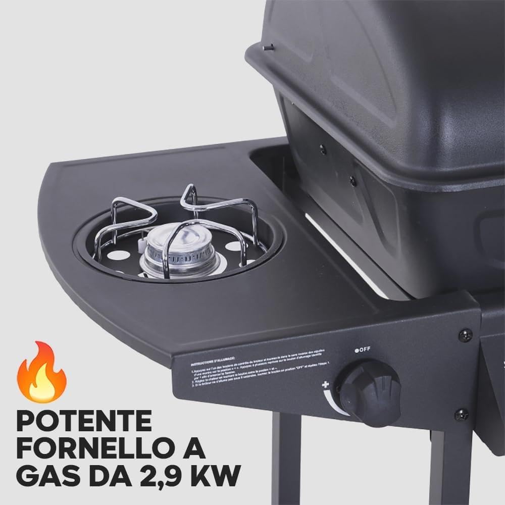 Ambra Garden Alabama Barbecue a Gas 2,9Kw z Pietra Lavica