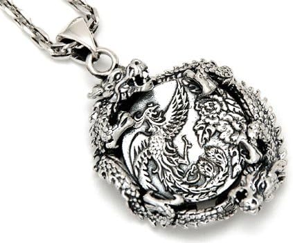 シルバーアクセサリー 鳳凰ペンダントトップ Wt076 送料無料 和柄シルバー メンズ レディース スターリングシルバー 925 朱雀 フェニックス ペンダントトップ