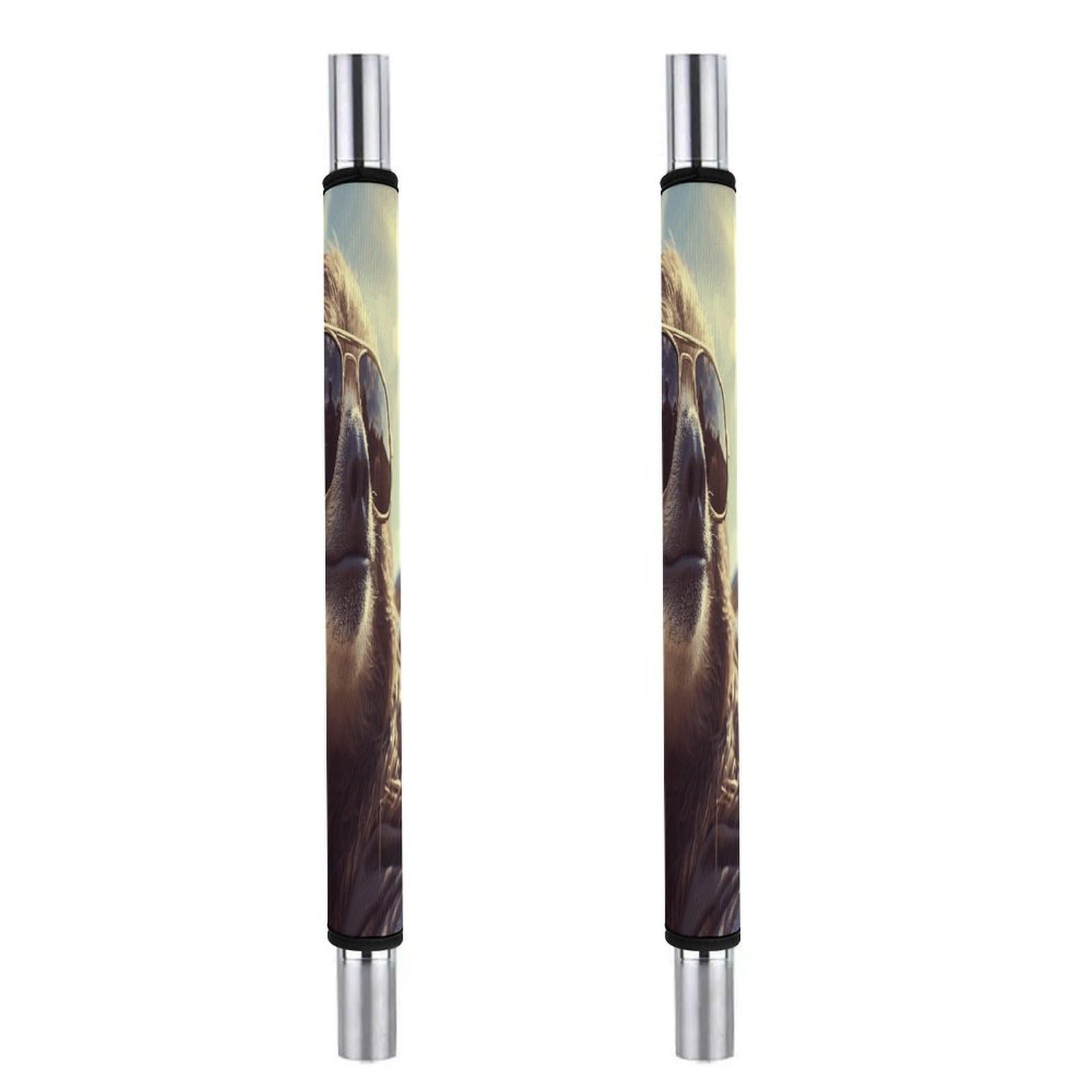 Adfgyerh Style Sloth With Sunglasses Refrigerator Door Handle Covers 2 Pcs, Refrigerator Handle Covers Non-Slip Fridge Handle Covers For Oven Microwave Dishwasher Appliance Door Sleeves