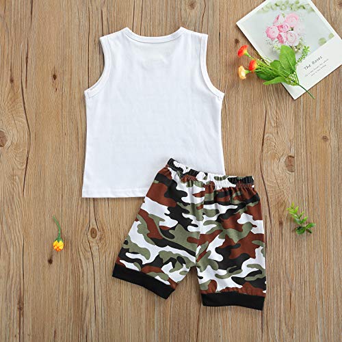 2PCs Toddler Newborn Boy Clothes Suit T-Shirt