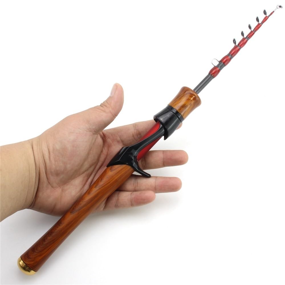 Wędka, Ultralight Collapsible Fly Fishing Rod Gun Handle Design for Portability