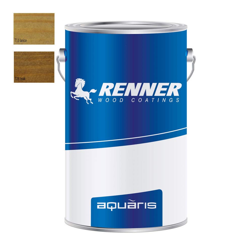 Renner 5Kg AQUARIS YO M317 finitura professionale acqua netti interno esterno (Teak opaca)