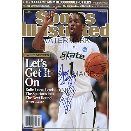 tom izzo autographed basketball