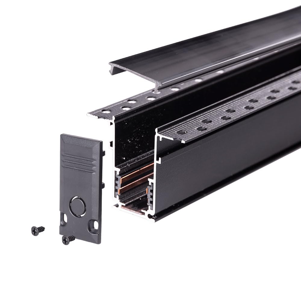 Traccia Magnetico Incasso 20mm Nero 2M | Greenice