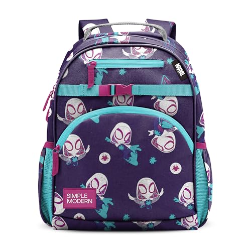Simple Modern Medium Marvel Toddler Backpack for School Girls and Boys | Kindergarten Elementary Kids Backpack | Fletcher Collection | Kids - 15' tall | Spider Gwen