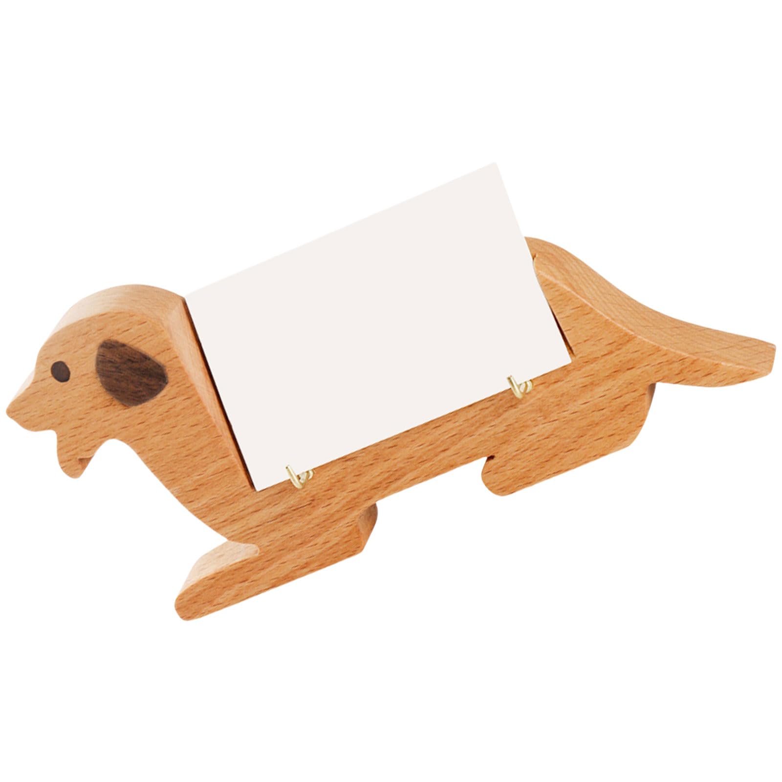 Porte-cartes de visite en bois pour bureau idée cadeau collègue