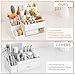 Yieach White Makeup Organizer With Brush Holder,Large Countertop Makeup Organizers for Vanity,Top Dresser and Bathroom,Plastic Cosmetics Storage Organizer with Drawers for Lotion Beauty Hair Product
