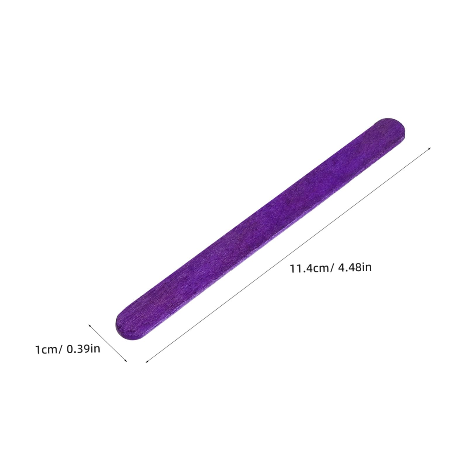 Tofficu 500 Palitos de Madera para Manualidades, Materiales de Arte Aula, 114x10x2 Mm, Reutilizables, Seguros para Niños