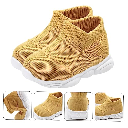1 Pair Infant Prewalker Soft Baby Walking Shoes Sneakers Breathable Baby Booties4