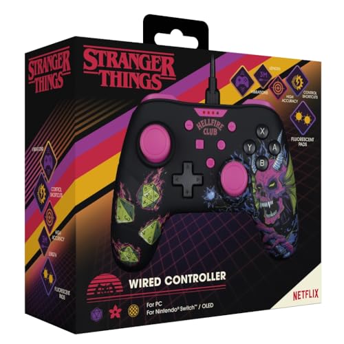 Mando Switch Stranger Things Konix soluciona la batería baja con su cable de 3 metros 6