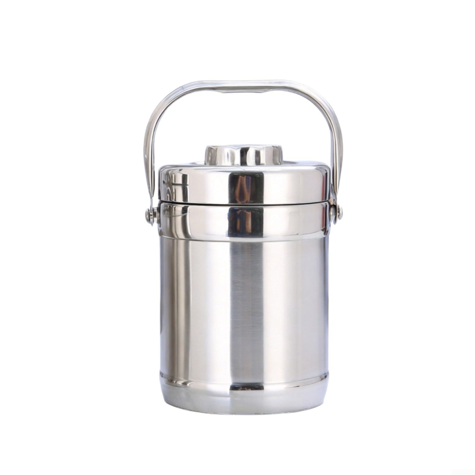 Lonchera de acero inoxidable con compartimentos para disfrutar comida casera caliente en el hogar