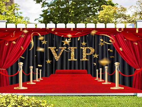 Fondo decorativo VIP alfombra roja 7x8 pies miniatura 5