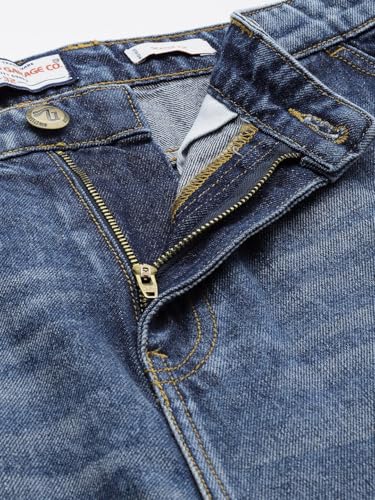 Image of The Indian Garage Co Men Skater Fit Solid Mid-Rise Jeans