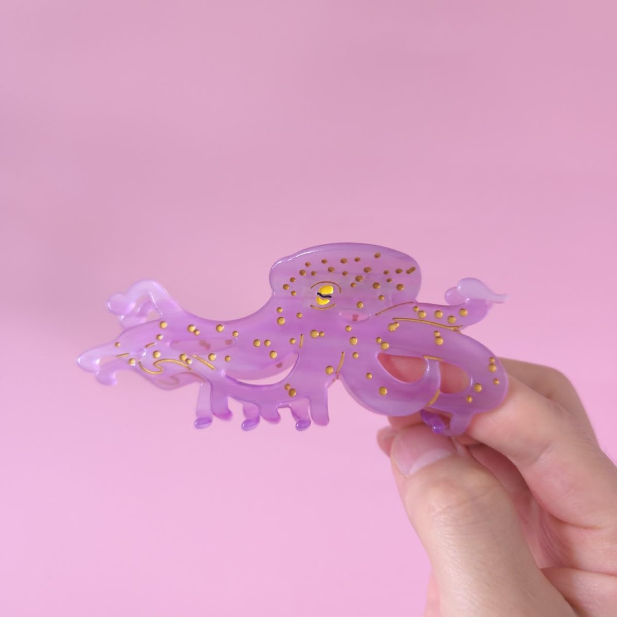 Octopus Hair Claw Clip, Acetate Fiber Claw Clip for Securing Hair 6 Pcs 2.8 Medium Matte Octopus Hair Claw Clips for Women  main image 3