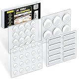 104-Piece Cabinet Bumper Set - Clear, Self-Adhesive Rubber Pads for Doors, Cupboards, and Kitchen Cabinet Protectors – Dampen Noise & Protect Surfaces