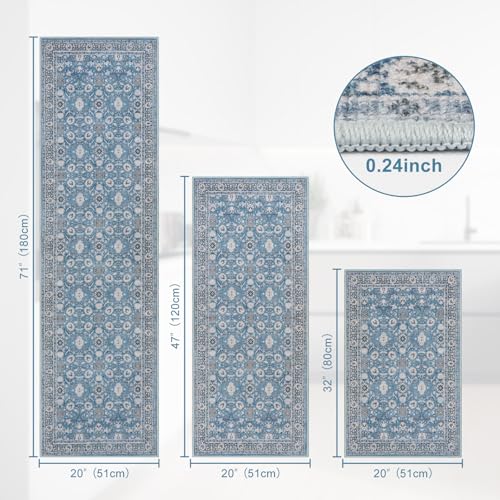 70% Off KIMODE Fall Kitchen Rugs Set of 3 - Non Slip Washable