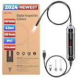 Autel MaxiVideo MV108S Digital Inspection Camera, 1920x1080 HD USB Borescope Endoscope Work with MaxiSys or PC, 0.3in Ultra-fine Snake Endoscope Camera with LED Light, IP67 Waterproof, Upgraded MV108