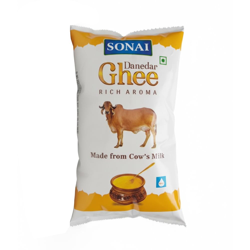 SONAI Ghee 1 Litre Pouch – Bilona Method, Curd Churned, Pure & Natural, Grass-Fed, Cultured Butter, Aromatic, Lactose-Free, Keto Friendly, Danedaar Desi Ghee-image-12