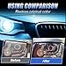 WAZNFYV Headlight Restoration Kit, Automotive Headlight Cleaner Oxidized and Yellowed Head Light Restoring Kit for All Vehicle Types (400, Grams)