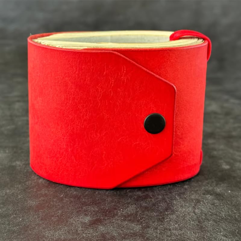 The Cash Wrap Wallet, Handmade Leather Fast Access Money Holder, with Magnetic Clasp, Holds 1–99 Bills (# 1)2