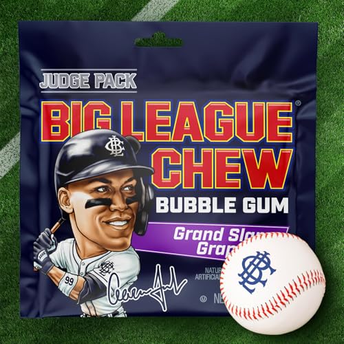 Image of New! Big League Chew JUDGE Pack- Grand Slam Grape | Pack of 12 Bags (2.12oz Each)