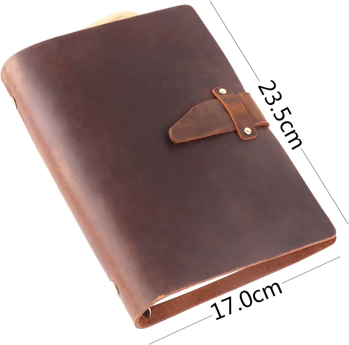 TOBILE Cuaderno de hojas sueltas de cuero, diario, libro de planes, cuaderno de bocetos, materiales de escritura DIY, oficina, escuela