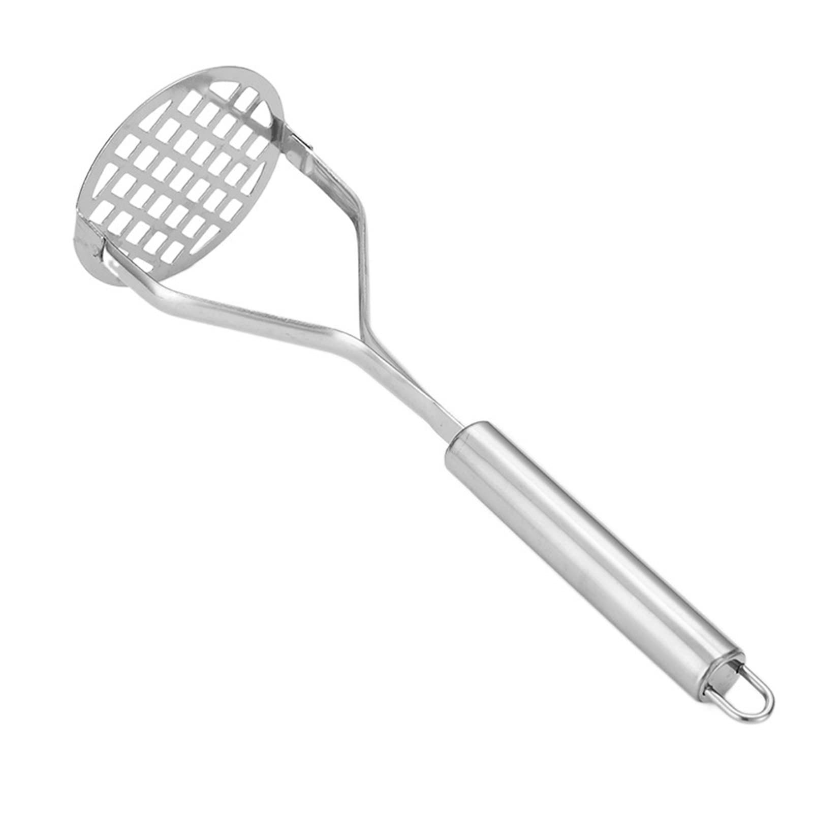 Kartoffelstampfer aus Edelstahl mit Griff for cremiges Kartoffelpüree, Gemüse, Obst, eine Vielzahl von Lebensmitteln, Küchenutensilien, Utensilienstampfer