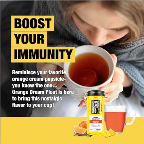 Image of Tiesta Tea - Orange Dream Float Tea, Loose Leaf, Orange Cream Herbal Tea, Premium Caffeine-Free Tea Blend, Make Hot or Iced & Up to 50 Cups, 5 oz Refillable Tin