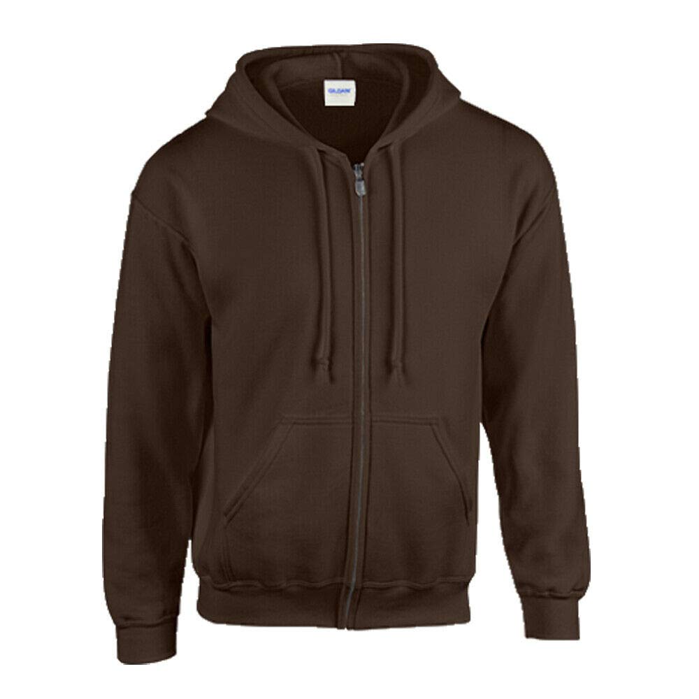 GILDAN Men's Hooded Long Sleeve Sweatshirt - Brown - Braun (Dark Chocolate) - XX-Large
