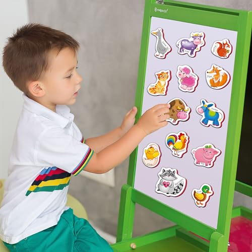 Little World RK93010-04 Large Set Of 25 Foam Fridge Magnets For Toddlers 1-3 - Refrigerator Magnets thumb #5