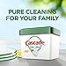 Cascade Pure Essentials Dishwasher Pods, ActionPacs Detergent, Lemon Essence, 58 Count