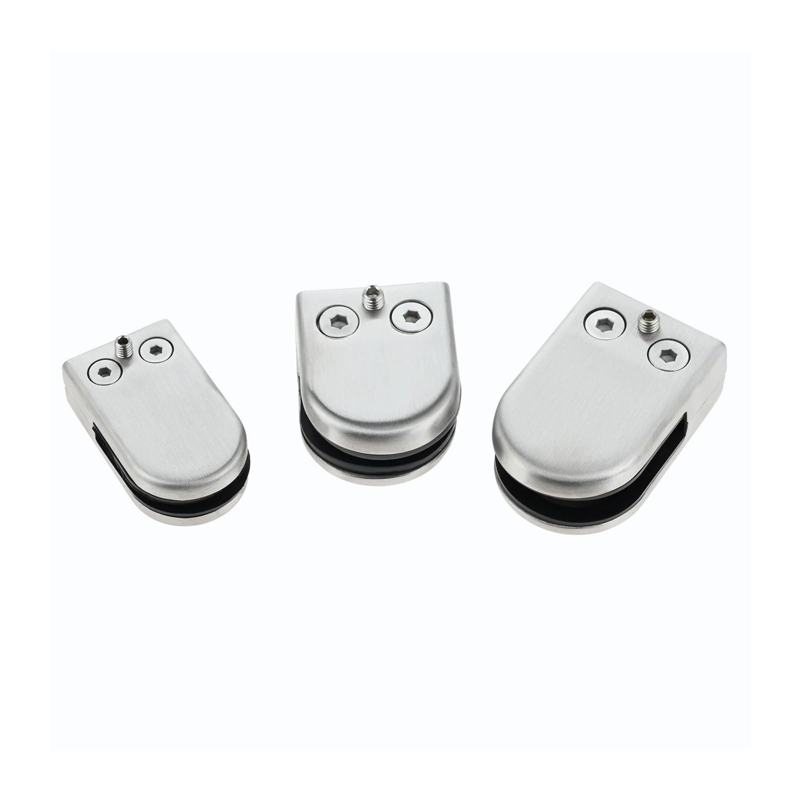 Zeahkri One Color Adjustable Glass Clamp 4Pcs Stainless Steel Adjustable Glass Bracket Clamps