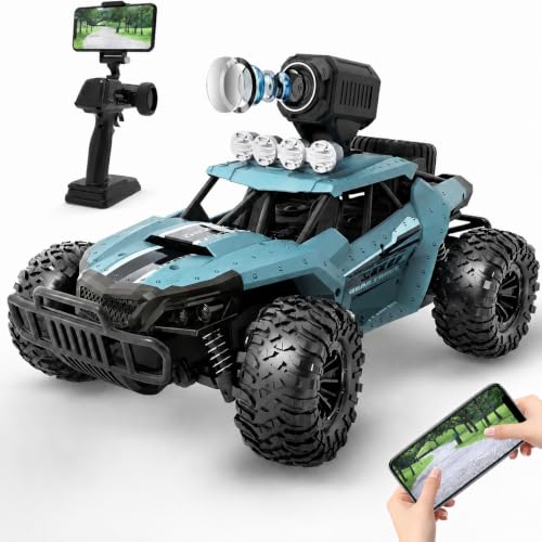DEERC RC Cars DE36W Remote Control Car with 1080P HD FPV Camera, 1/16 Off-Road High Speed Monster...