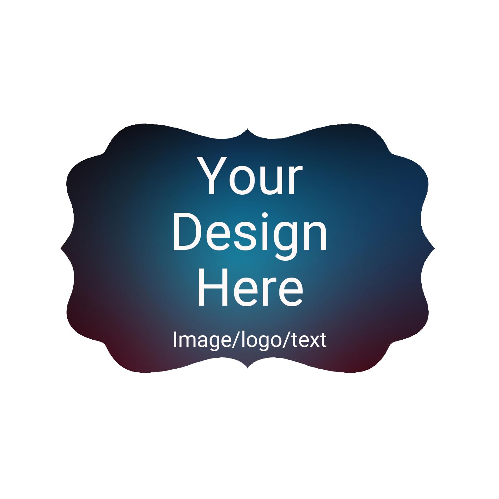 100,150PCS Custom Stickers for Business Logo Personalized Labels with Any Image Logo and Text Customized Stickers for Thank You Business(Fancy Frame)