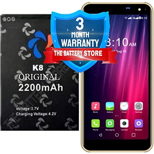 Image of THE BATTERY STORE Original Battery K8 for Ikall K8 Battery with 3 Month Warranty with and high Capacity Battery Backup Carefully Check Your Phone Model and Purchase(for IKALL K8)