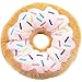 Coussin en peluche en forme de donut - 33 cm