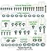 Specbolt Fasteners Kawasaki Spec-Pak | KX KXF KLX KLR KDX 80 85 125 250 450 500(1996-current) Model Series Factory Match Fastener Kit
