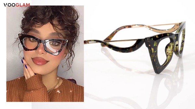 Amazon.com: VOOGLAM Cat Eye Blue Light Glasses for Women  display picture 3