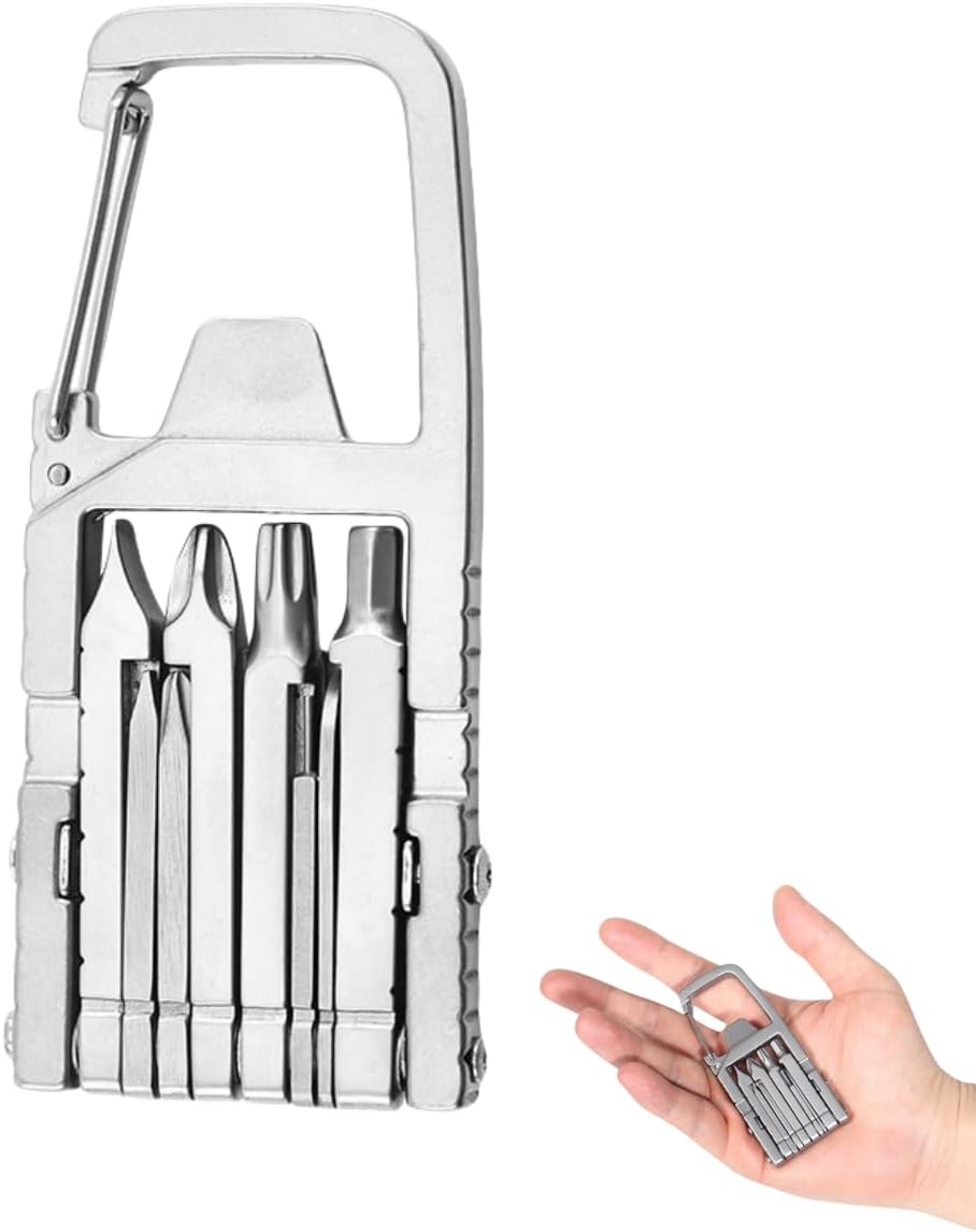 12-in-1 Portable Keychain Multi Tool with Pliers, Opener & More 12-in-1 Portable Keychain Multi Tool with Pliers, Opener & More