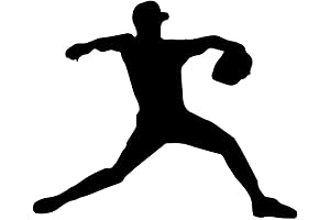 Baseball Pitcher Pitching The Ball Vinyl Decal Sticker Car Waterproof Car Decal Magnetic Bumper Sticker