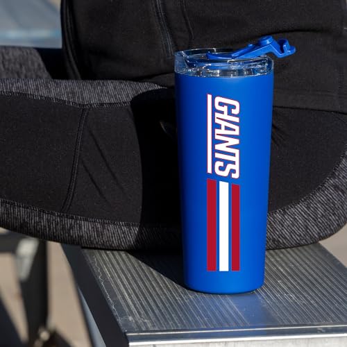Image of Rico Industries NFL Football 24oz Stainless Steel Tumbler with Lid and Dual Functioning Lid